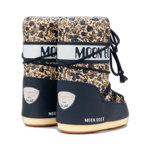 Kids Icon Floral-Printed Lace-Up Snow Boots