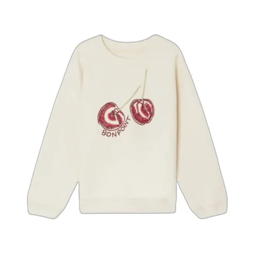 Embroidered-Logo Crew Neck Sweatshirt
