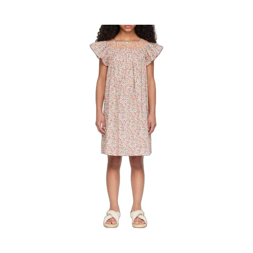 Coryse Floral Printed Flared Hem Dress