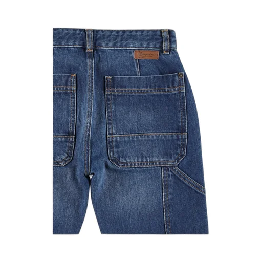 Gael Straight-Leg Logo Patch Jeans