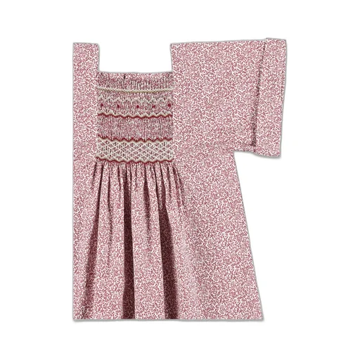 Paysanne Smocked-Panel Dress