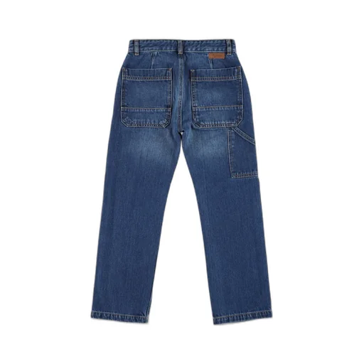 Gael Straight-Leg Logo Patch Jeans