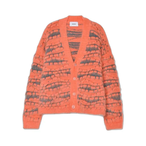 3D Mohair Cardigan Sweater