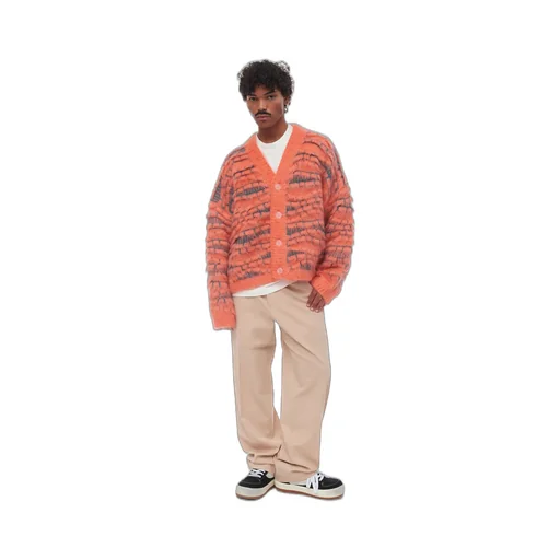 3D Mohair Cardigan Sweater