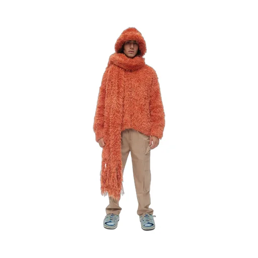Fluffy Frayed Scarf