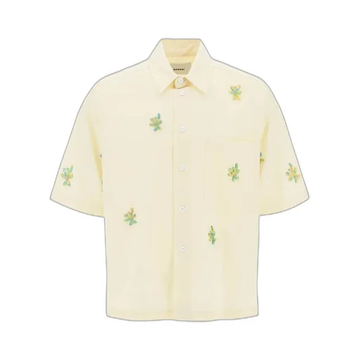 Appliqué-Detailing Virgin Wool Shirt