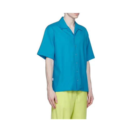 Camp-Collar Short-Sleeve Shirt