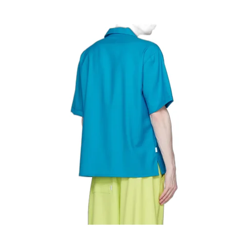 Camp-Collar Short-Sleeve Shirt