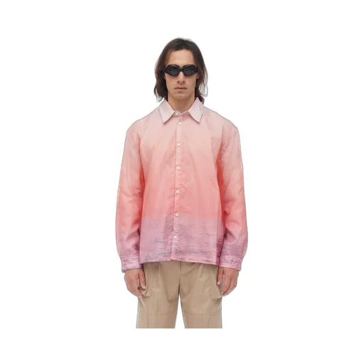 Gradient-Effect Cotton Shirt