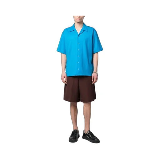Camp-Collar Short-Sleeve Shirt