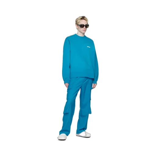 Logo-Print Tonal-Design Sweatshirt