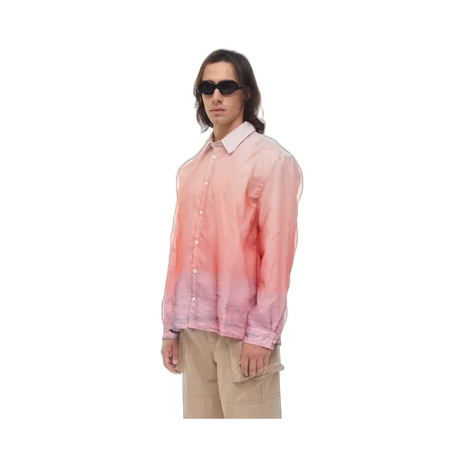Gradient-Effect Cotton Shirt