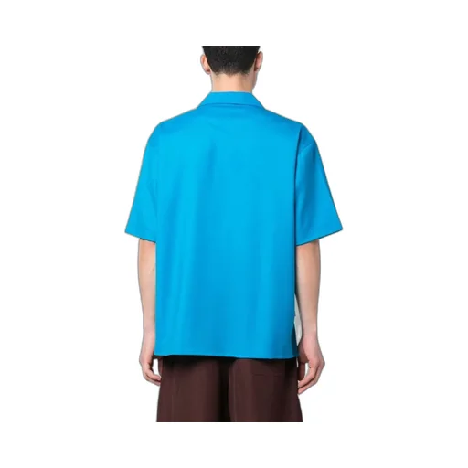 Camp-Collar Short-Sleeve Shirt