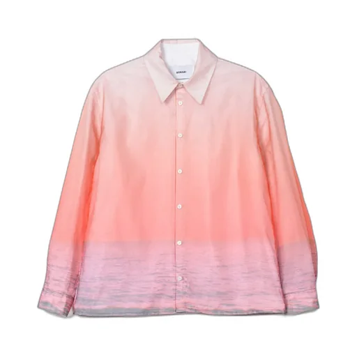 Gradient-Effect Cotton Shirt