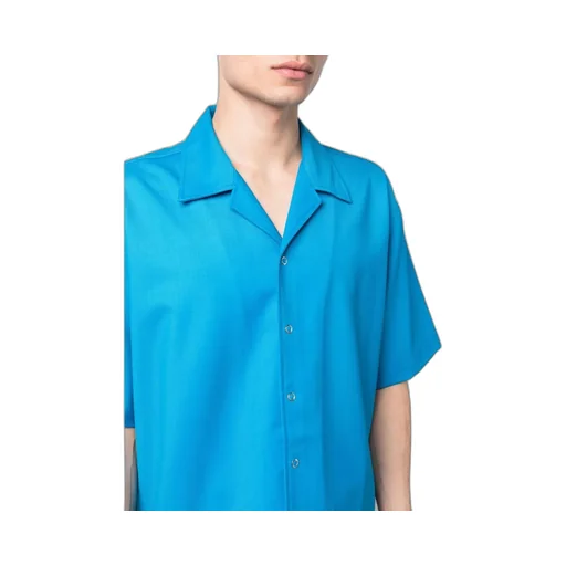 Camp-Collar Short-Sleeve Shirt