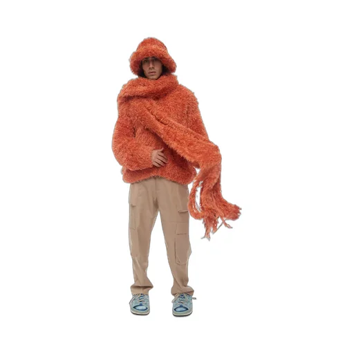 Fluffy Frayed Scarf