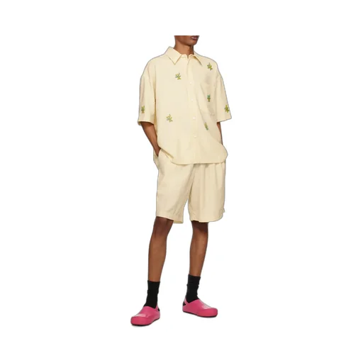Appliqué-Detailing Virgin Wool Shirt