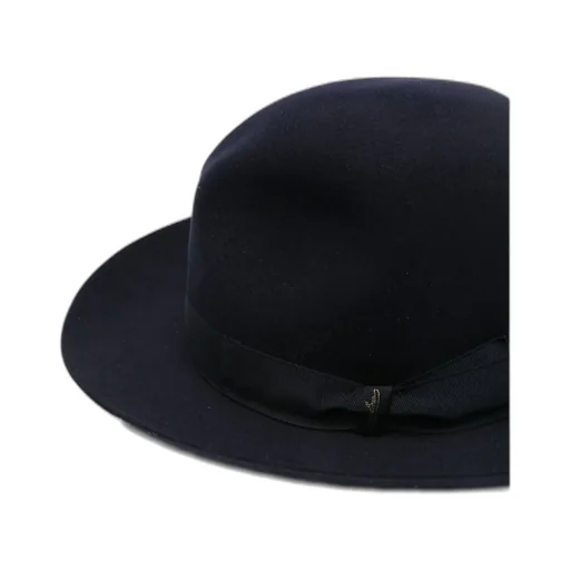 Wide-Brim Ribbon Hat
