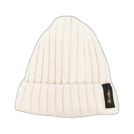 Ribbed Cashmere Beanie With Logo Patch
