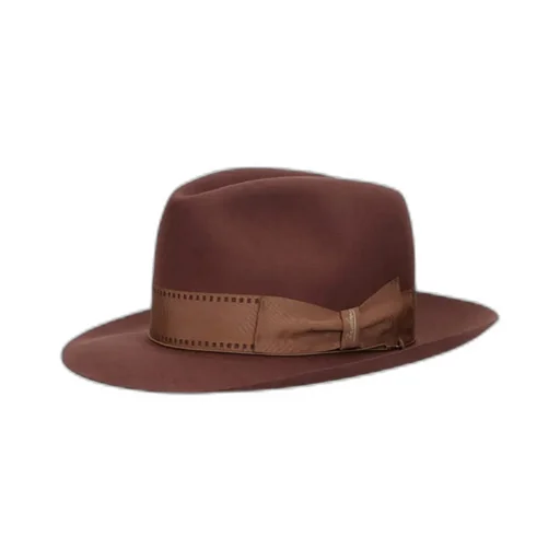 Stitched-Ribbon Fedora Hat