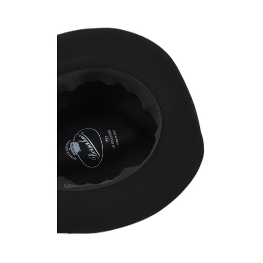 Ribbon-Trimmed Wide-Brim Fedora Hat