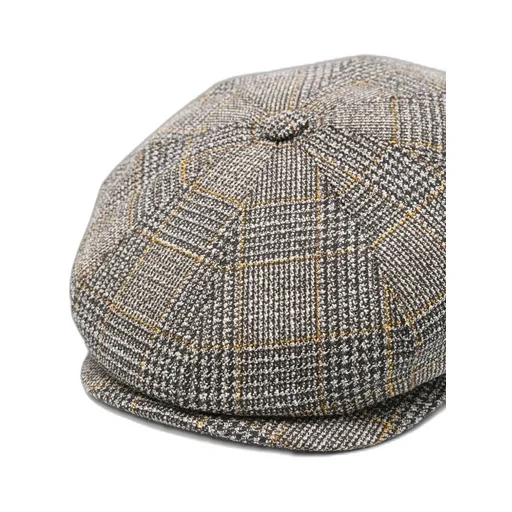 Checked Wool Hat