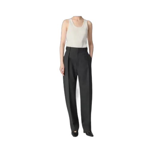 Twill Pleated Pants