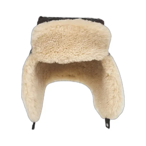Intrecciato Leather Aviator Hat