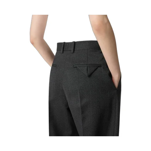 Twill Pleated Pants
