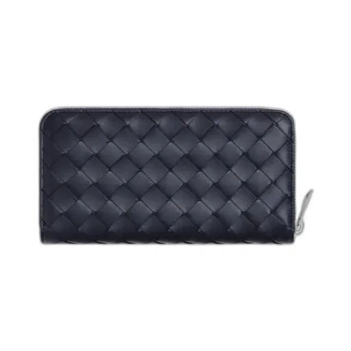 Intrecciato Diagonal Zip Around Wallet