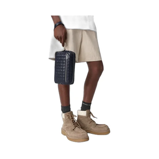 Intrecciato Pouch With Wristlet