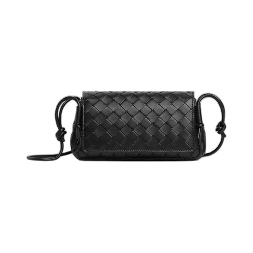 Notturno Intreciato Napa Leather Clutch Bag