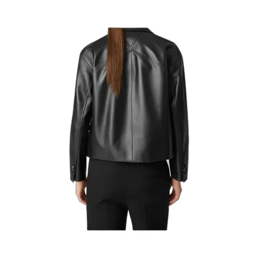 Leather Kimono Blouson