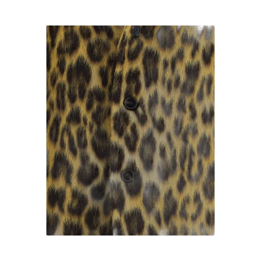 Brushed Leopard Coat