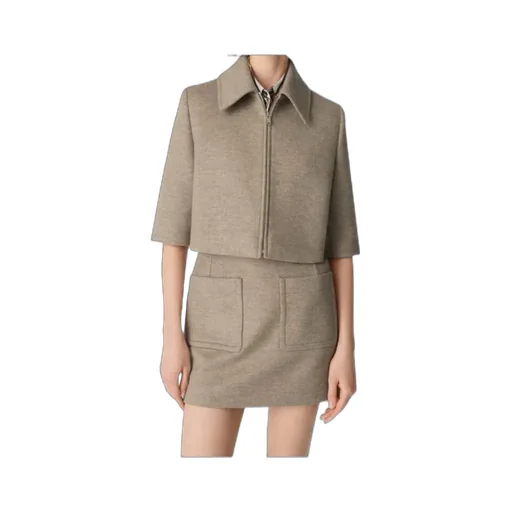 Wool And Cashmere Cropped Jacket