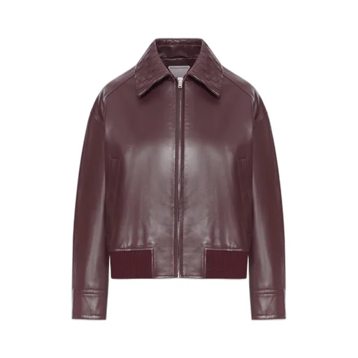 Regular Fit Leather Blouson