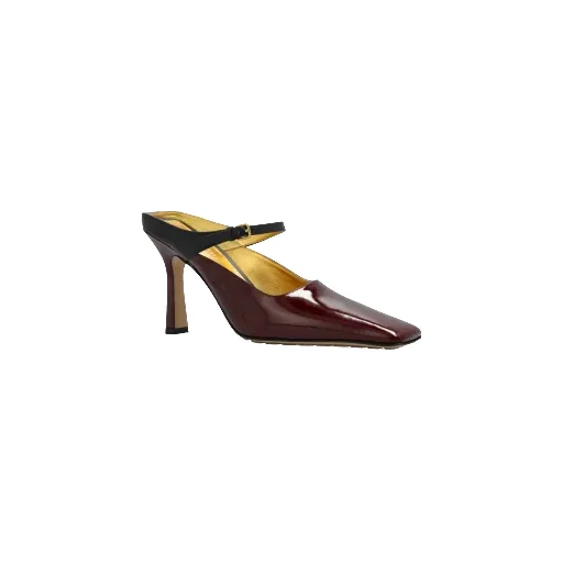 Square-Toed High-Heeled Sandals