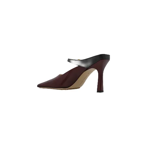 Square-Toed High-Heeled Sandals