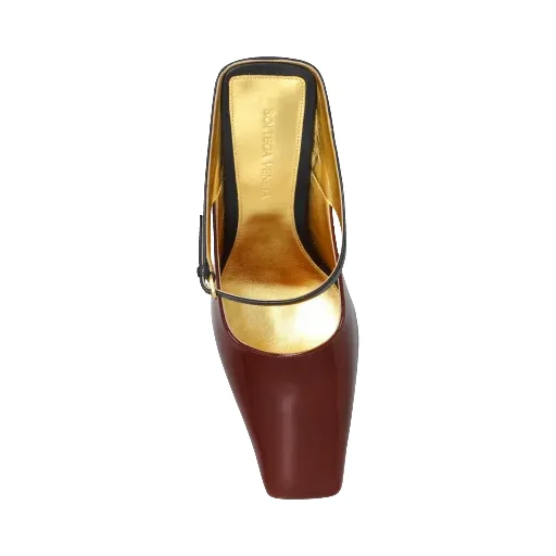 Square-Toed High-Heeled Sandals