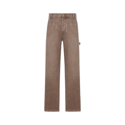 Washed Denim Trousers
