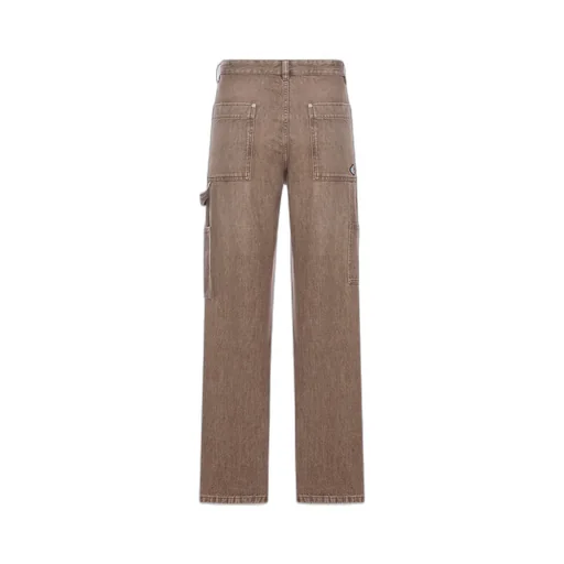 Washed Denim Trousers