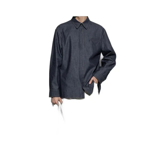 Rinsed Indigo Denim Shirt