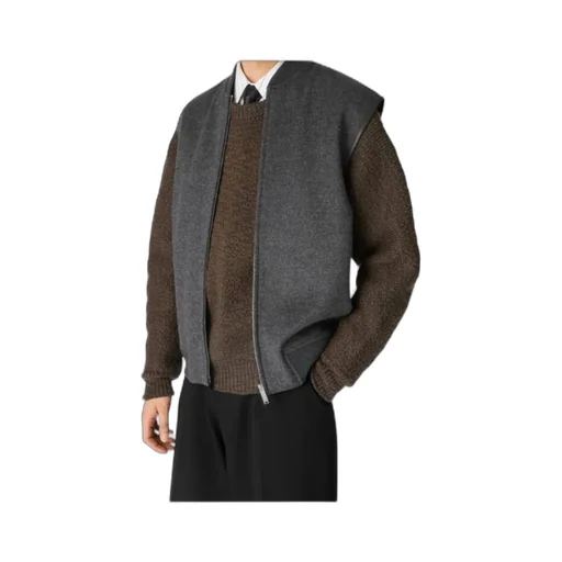 Double Face Zipped Gilet