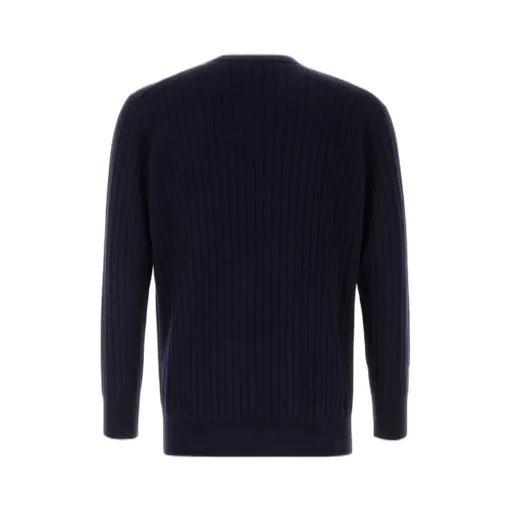 Long Sleeved Crewneck Knitted Sweater