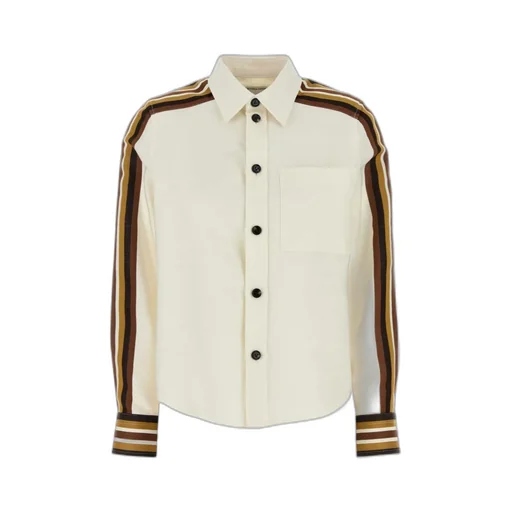 Band Sleeved Buttoned Shirt