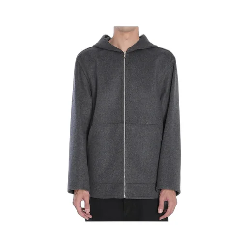 Hooded Double Face Zipped Jacket