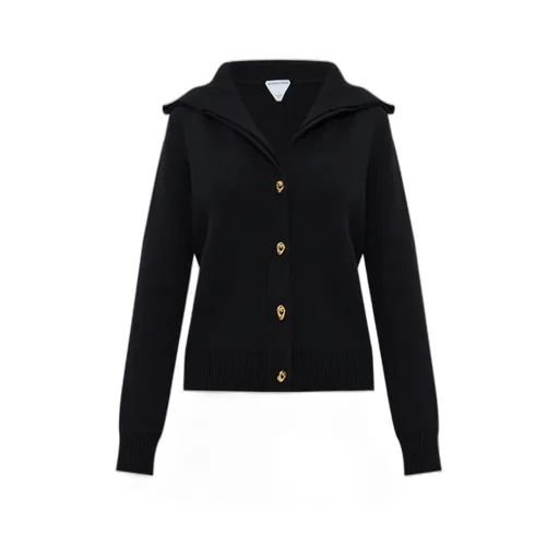 Knot Button Detailed Knitted Cardigan