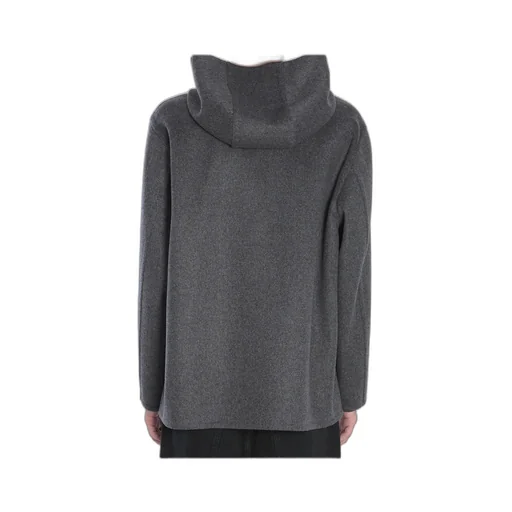 Hooded Double Face Zipped Jacket