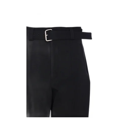 Belted Waist Tailored Trousers