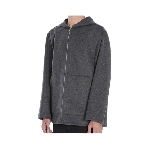 Hooded Double Face Zipped Jacket